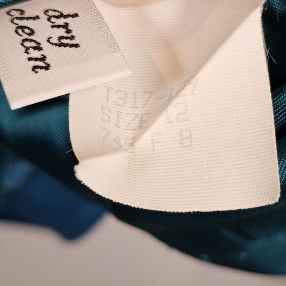 VTG Pendleton Women's 12 100% Pure Virgin Wool Lined 3 Button Blue Blazer USA - Picture 3 of 6